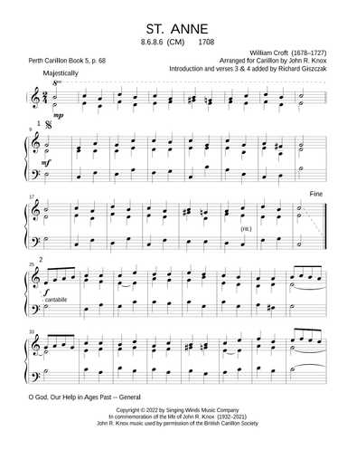 ST. ANNE (arr. John R. Knox & Richard Giszczak)