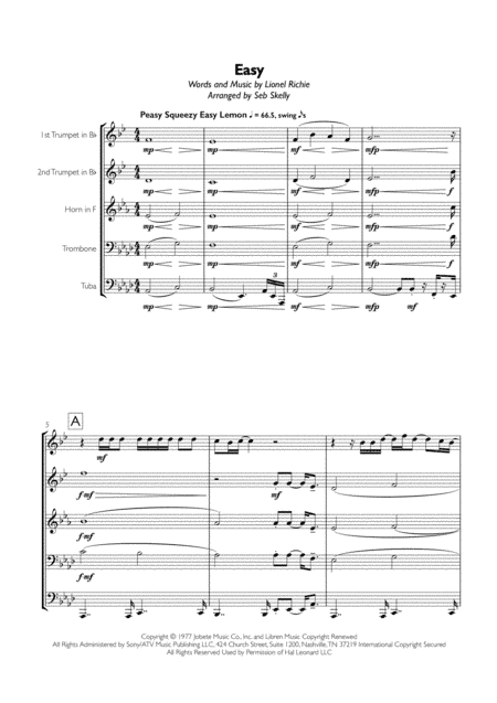 Easy (arr. Seb Skelly)