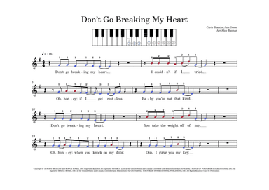 Don't Go Breaking My Heart (arr. Alice Bannan)