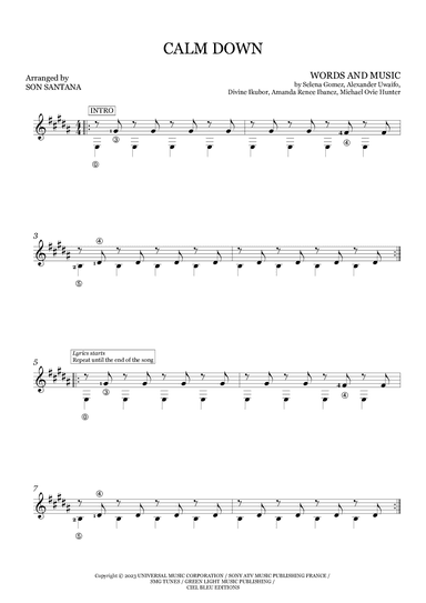 Calm Down (arr. Son Santana)