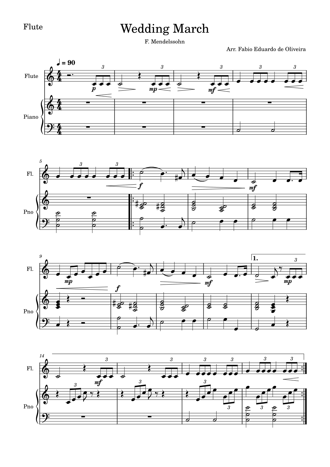 Wedding March (Mendelssohn) (arr. Fabio Eduardo de Oliveira)