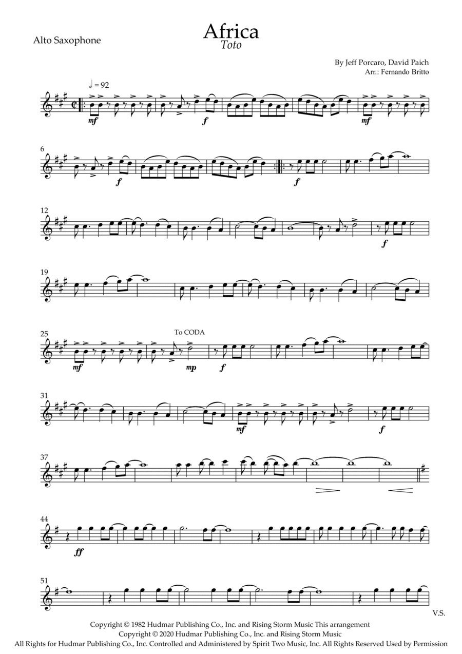 Africa (arr. Fernando Britto)