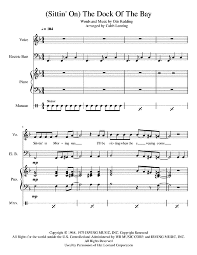 (Sittin' On) The Dock Of The Bay (arr. Caleb Lanning)