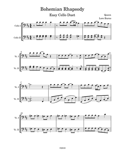 Bohemian Rhapsody (arr. Lore Burns)