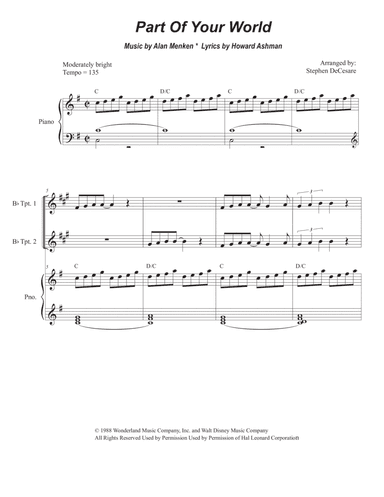 Part Of Your World (arr. Stephen DeCesare)