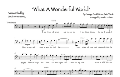 What A Wonderful World (arr. Brooks Holmes)