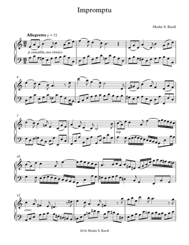 Impromptu in a minor