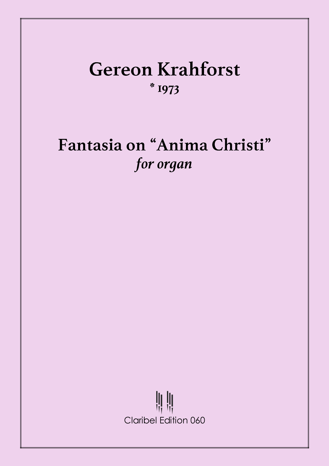 Fantasie über "Anima Christi" für Orgel | Fantasia on "Anima Christi" for organ