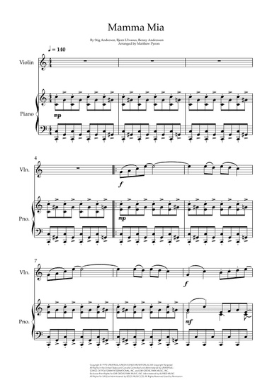 Mamma Mia (arr. Matthew pyeon)