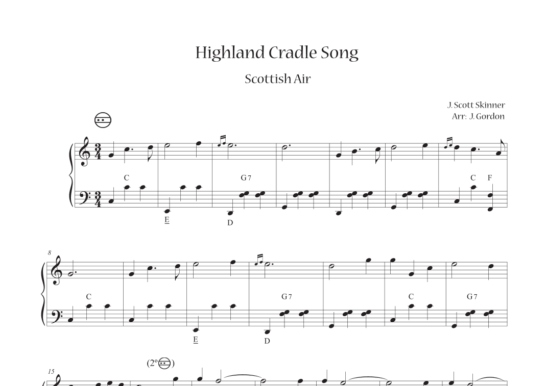 Highland Cradle Song (arr. Julia Gordon)