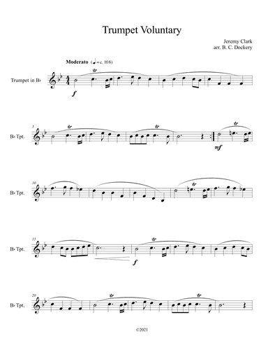Trumpet Voluntary (Trumpet Solo) (arr. B. C. Dockery)