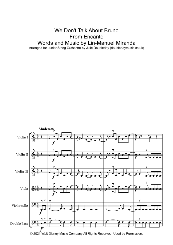 We Don't Talk About Bruno (arr. Julie Doubleday)