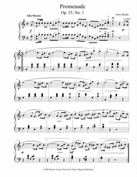 Promenade (Op. 25, No. 1) (arr. Dennis Frayne)