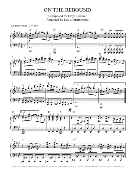 On The Rebound (arr. Louis Drummond)