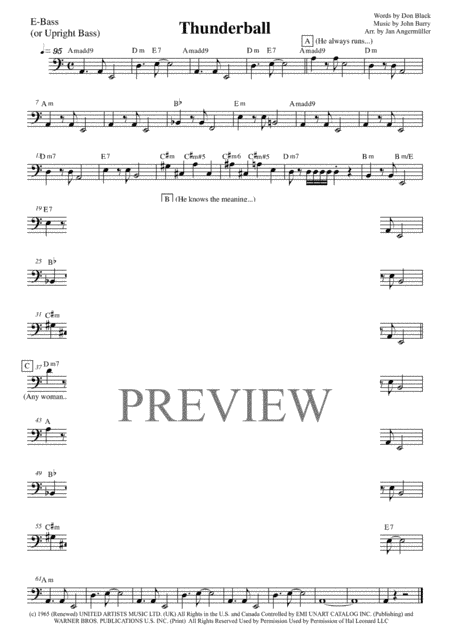 Thunderball (arr. Jan Angermüller)