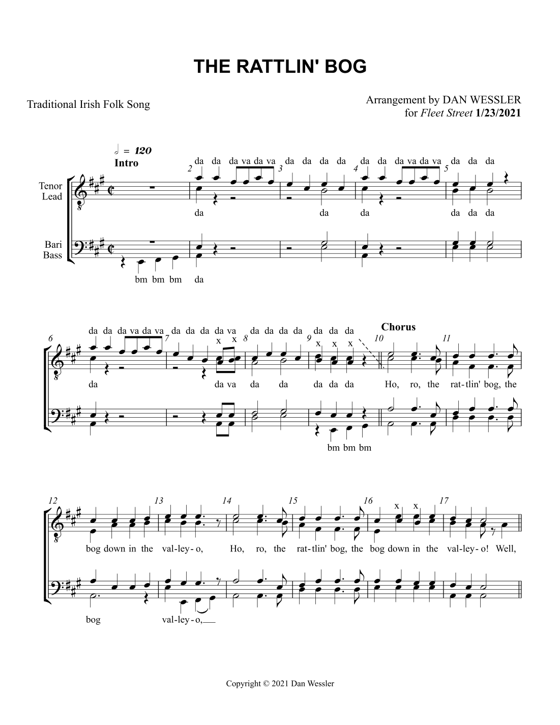 The Rattlin' Bog (arr. Dan Wessler)