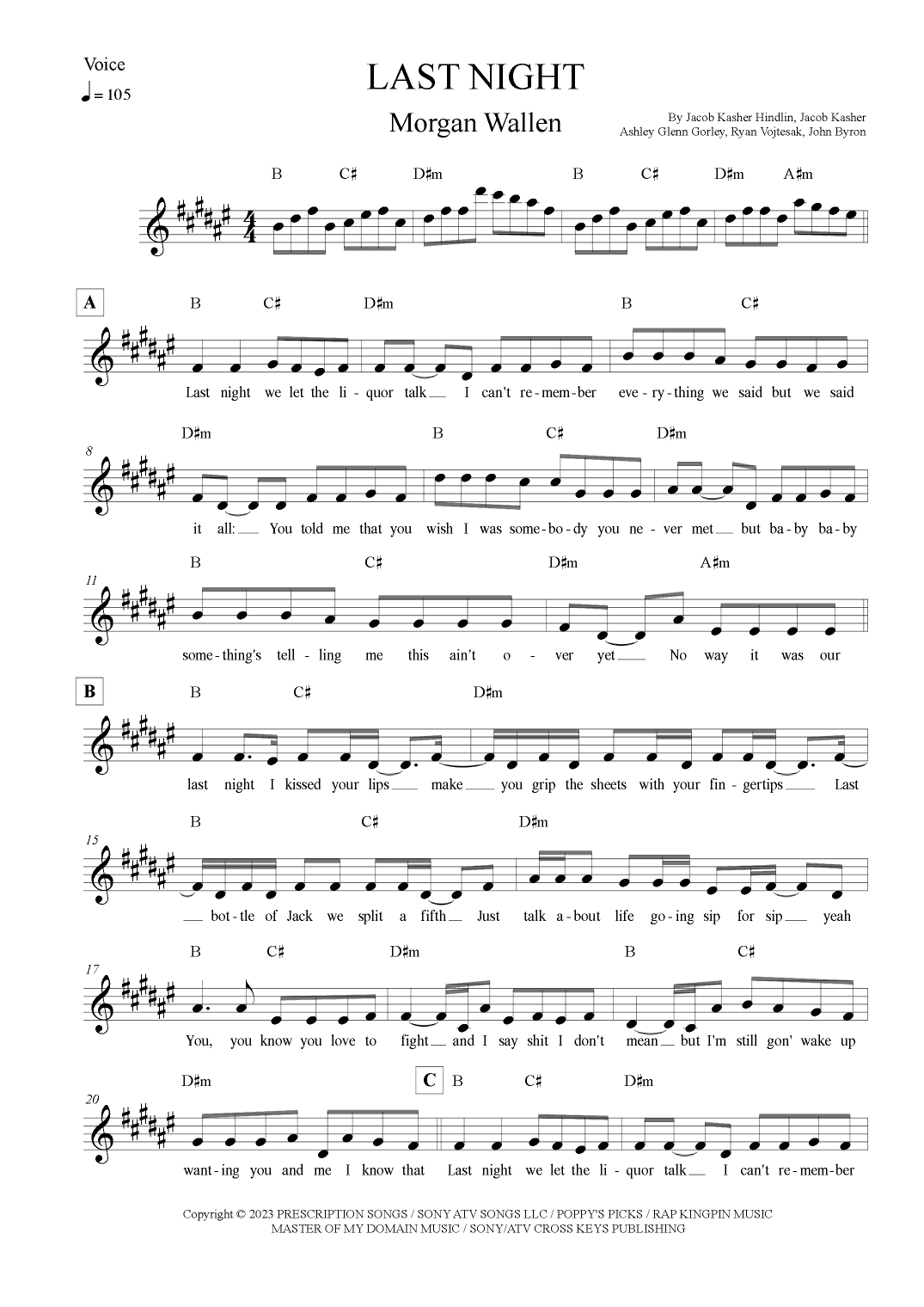 Last Night (arr. Leo Silva)