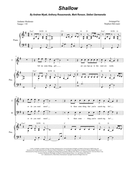 Shallow (arr. Stephen DeCesare)