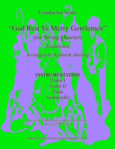 God Rest Ye Merry Gentlemen (for String Quartet) (arr. Kenneth Abeling)
