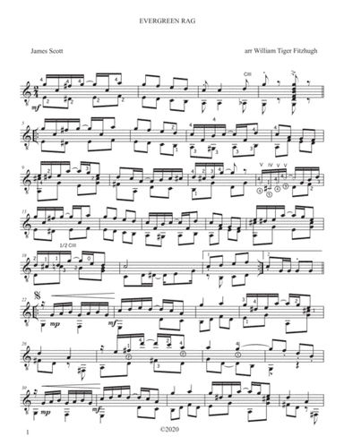 Evergreen Rag (arr. William Tiger Fitzhugh)