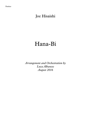 Hana-bi (arr. Luca Albanese)