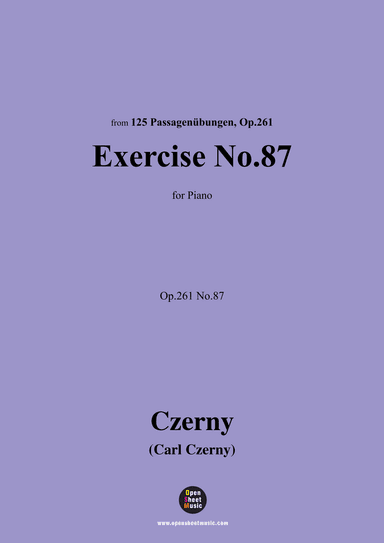 C. Czerny-Exercise No.87,Op.261 No.87 (arr. OSM Press)