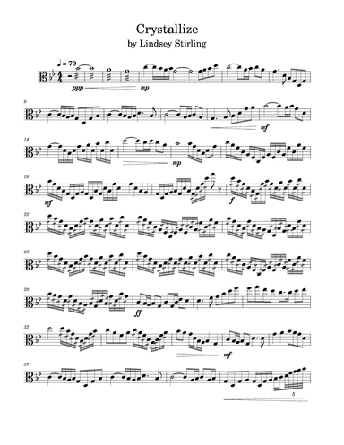 Crystallize (arr. Anya Alston)
