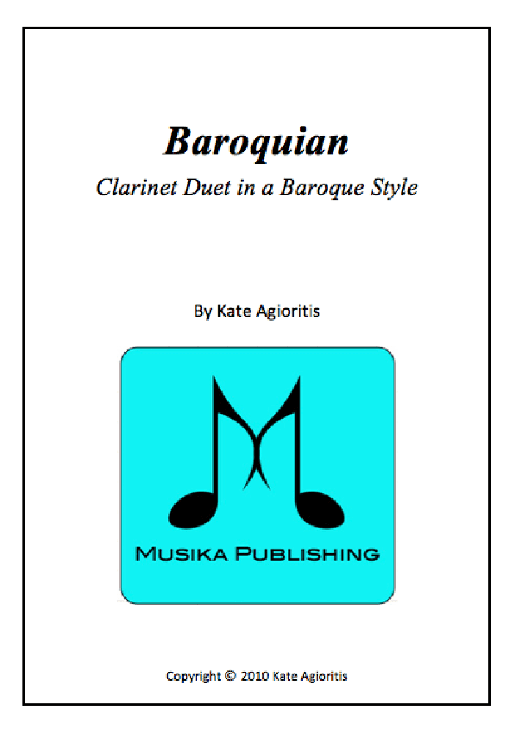 Baroquian - Duet for 2 Clarinets in a Baroque Style