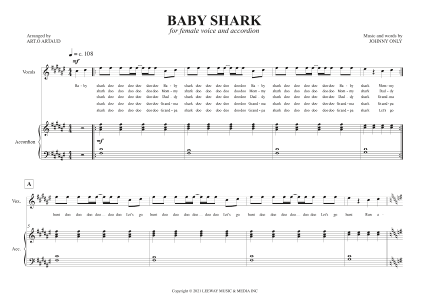 Baby Shark (arr. Art.o Artaud)