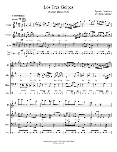 Los Tres Golpes (arr. Rick Faulkner)