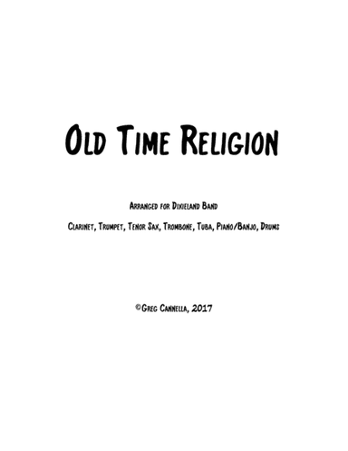 Old Time Religion (arr. Greg Cannella)