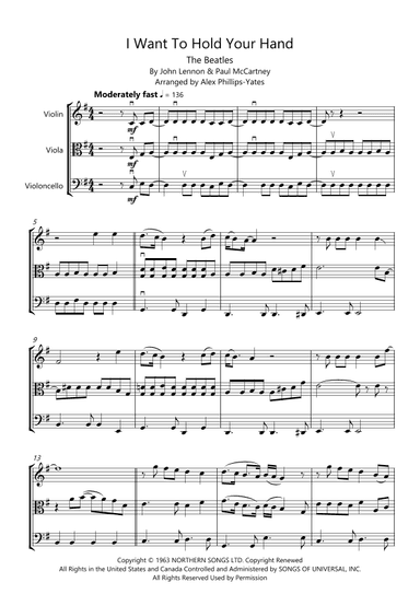 I Want To Hold Your Hand (arr. Alex Phillips-Yates)