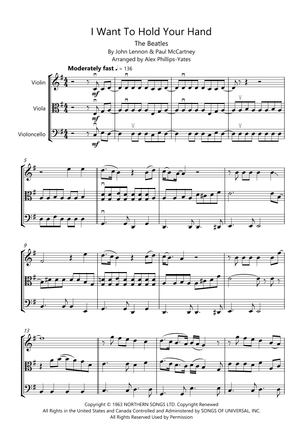 I Want To Hold Your Hand (arr. Alex Phillips-Yates)