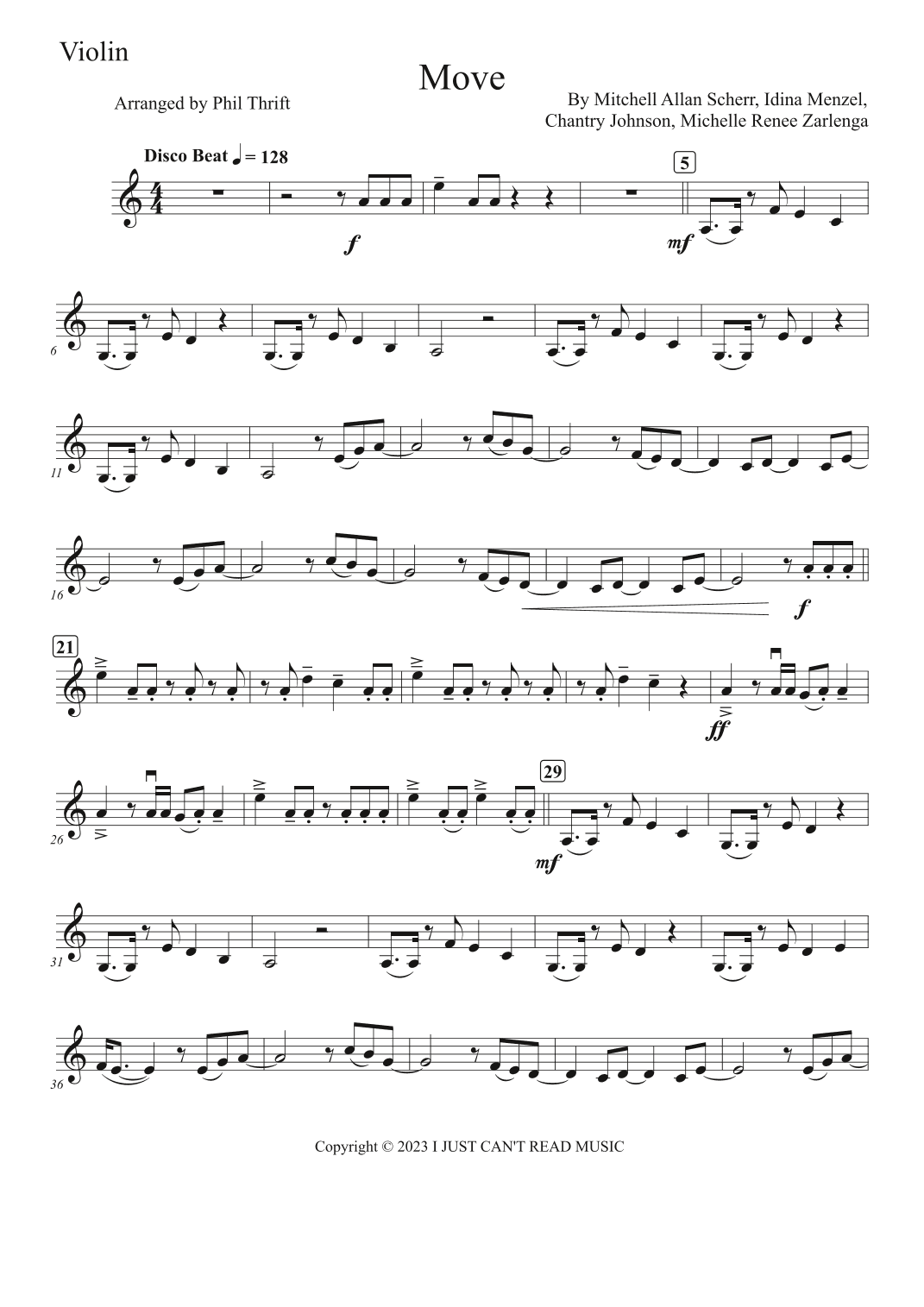 Move (arr. Phil Thrift)