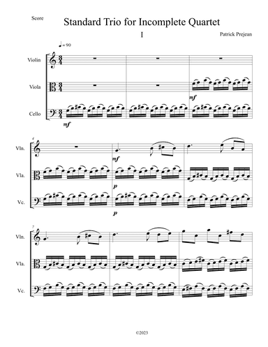 Standard Trio for Incomplete Quartet