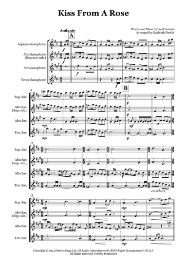 Kiss From A Rose (arr. Kayleigh Huelin)