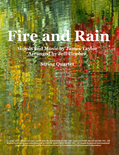 Fire And Rain (arr. Jeff Tincher)