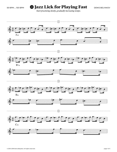 Jazz Lick #24 for Playing Fast