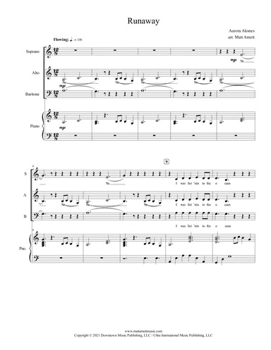 Runaway (arr. Matt Arnett)