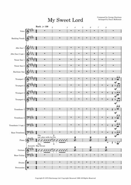 My Sweet Lord (arr. Daryl McKenzie)