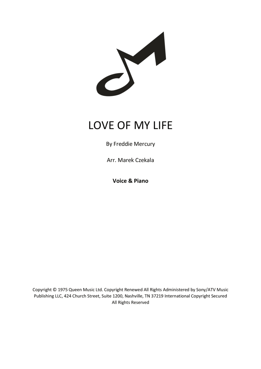 Love Of My Life (arr. Marek Czekala)