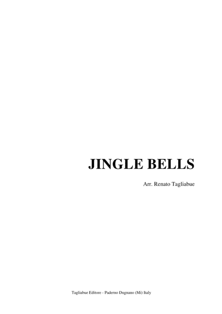 JINGLE BELLS - Arr. for Piano (arr. Renato Tagliabue)