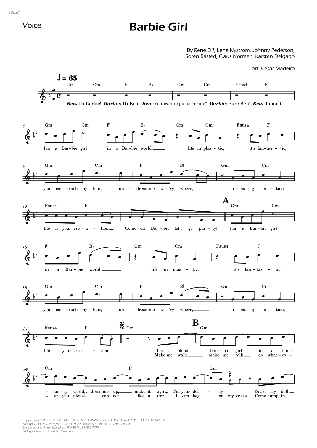 Barbie Girl (arr. César Madeira)