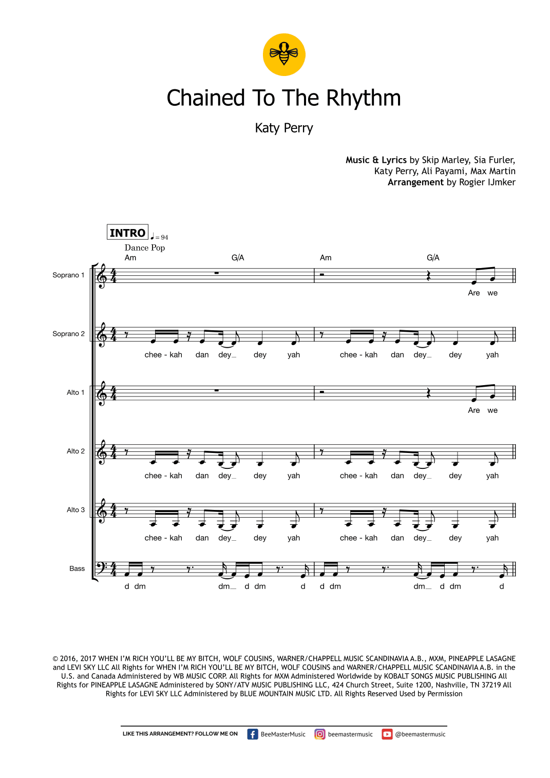 Chained To The Rhythm (arr. Rogier Ijmker)