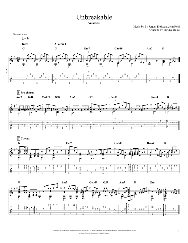 Unbreakable (arr. Enrique Rojas)