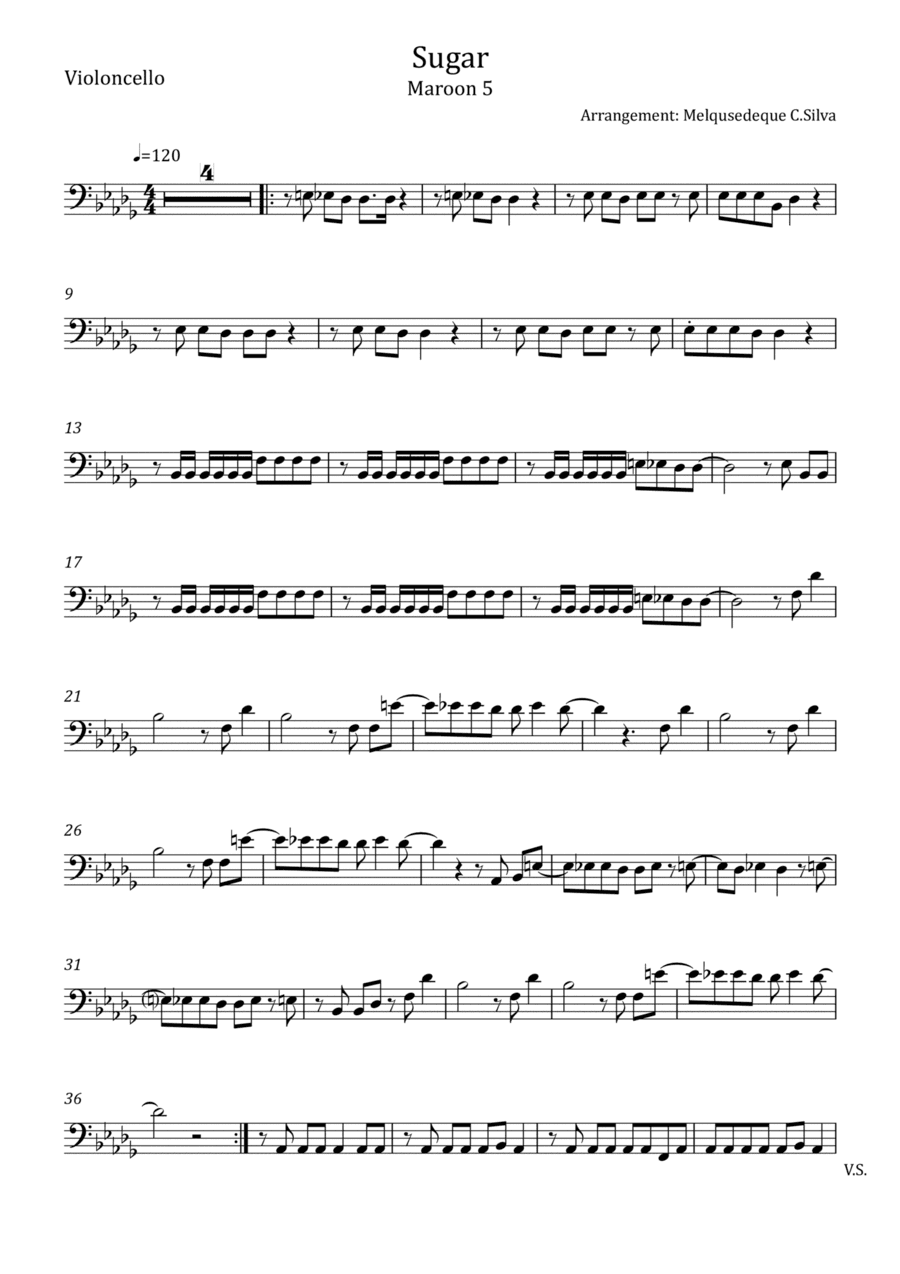 Sugar (arr. Melquisedeque C.Silva)