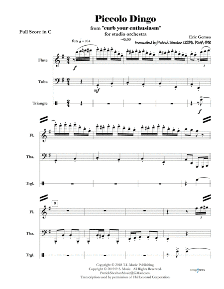 Bang Bang (my Baby Shot Me Down) (arr. Patrick Sheehan)