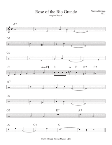 Rose of the Rio Grande (arr. Mark Huxhold)