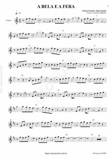 A Flor E A Fera (arr. Neuzélio Mendes)