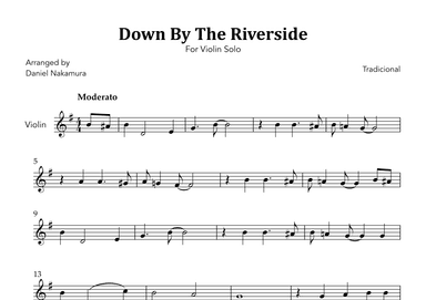 Down By The Riverside (For Violin Solo) (arr. Daniel Nakamura)